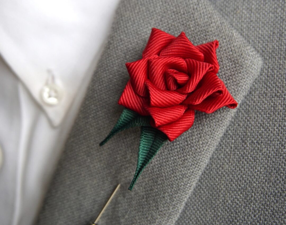 Rose Lapel Pin Boutonniere