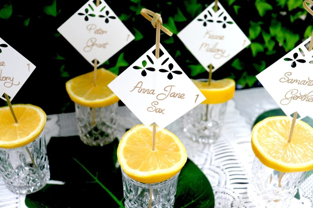 Shot Glass Escort Cards