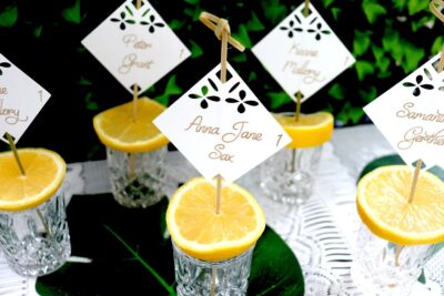 Shot Glass Escort Cards