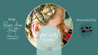 how to pincurl your hair on offbeat wed