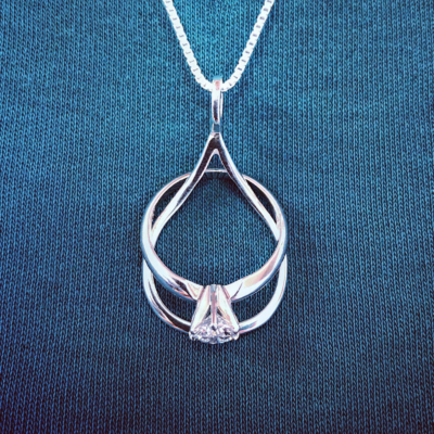Ring holder necklace