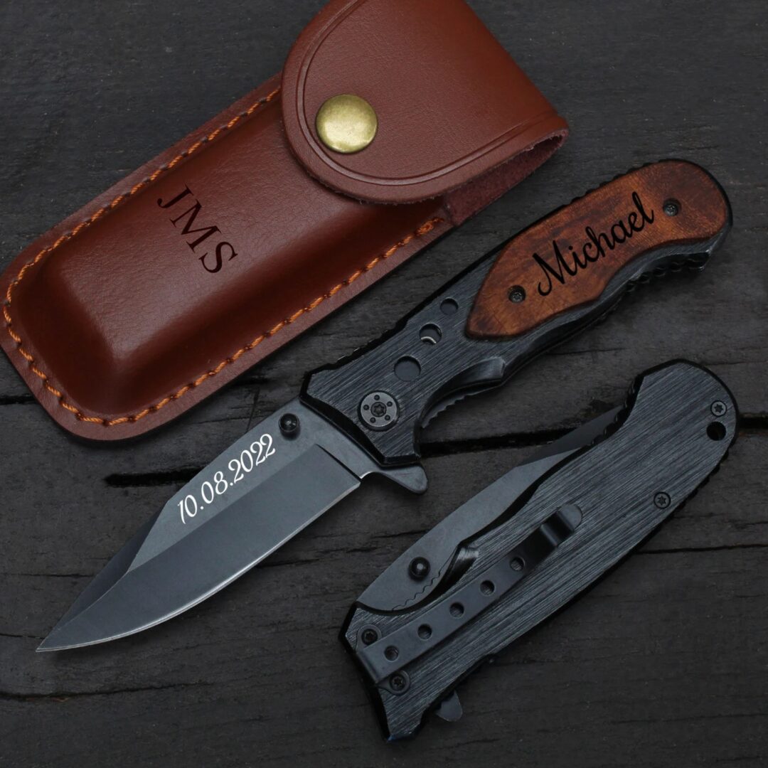 Personalized custom engraved pocket knife