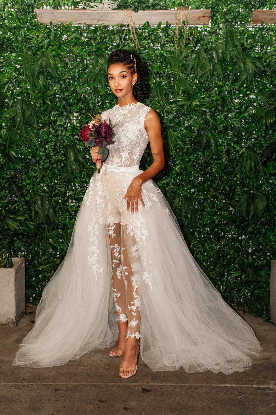 Wedding Romper / Sleeveless Wedding Jumpsuit