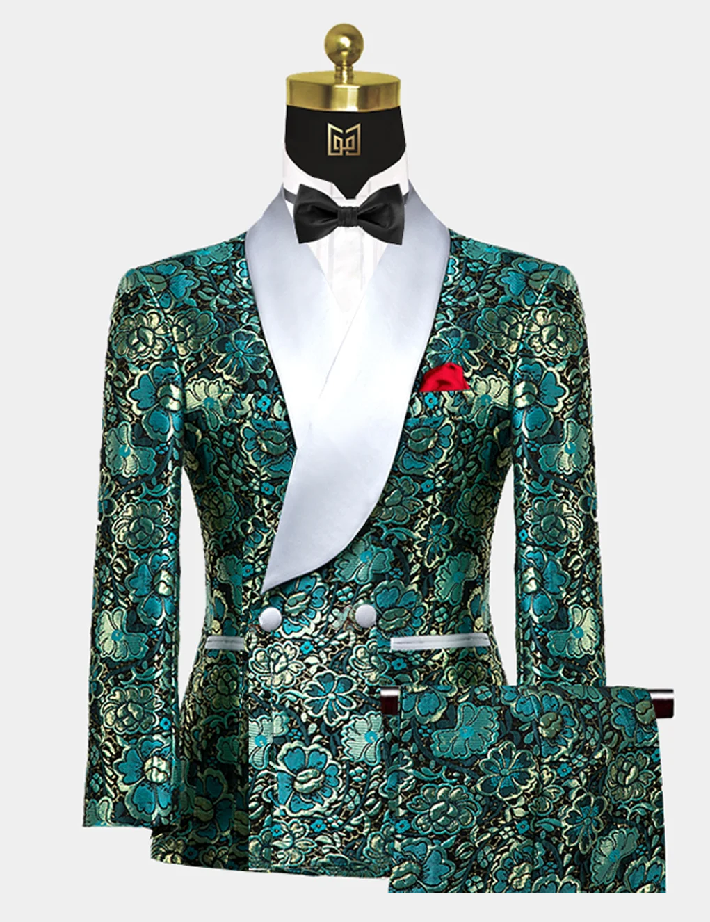 green floral tux