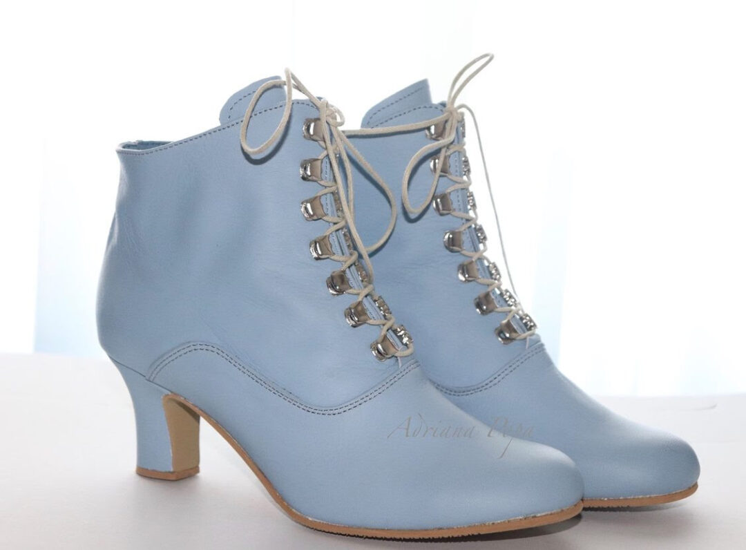 “Something Blue” Victorian Boots