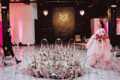 nonbinary barbiecore wedding Photos by Myrtle Creative Co YPB Weddings 47