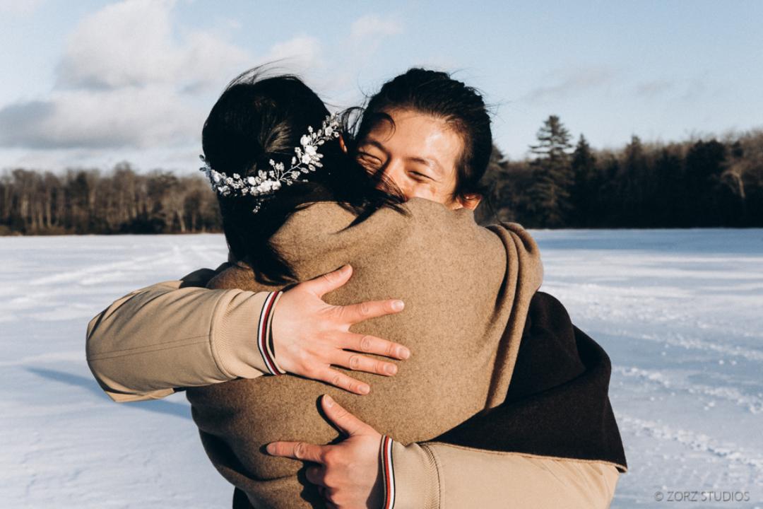 outdoor winter elopement Broadly Entertaining5 alternative wedding ideas from Offbeat Wed (formerly Offbeat Bride)