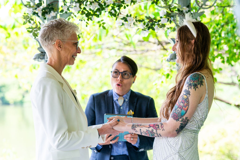StarTrek lesbian microwedding centralpark 9 alternative wedding ideas from Offbeat Wed (formerly Offbeat Bride)