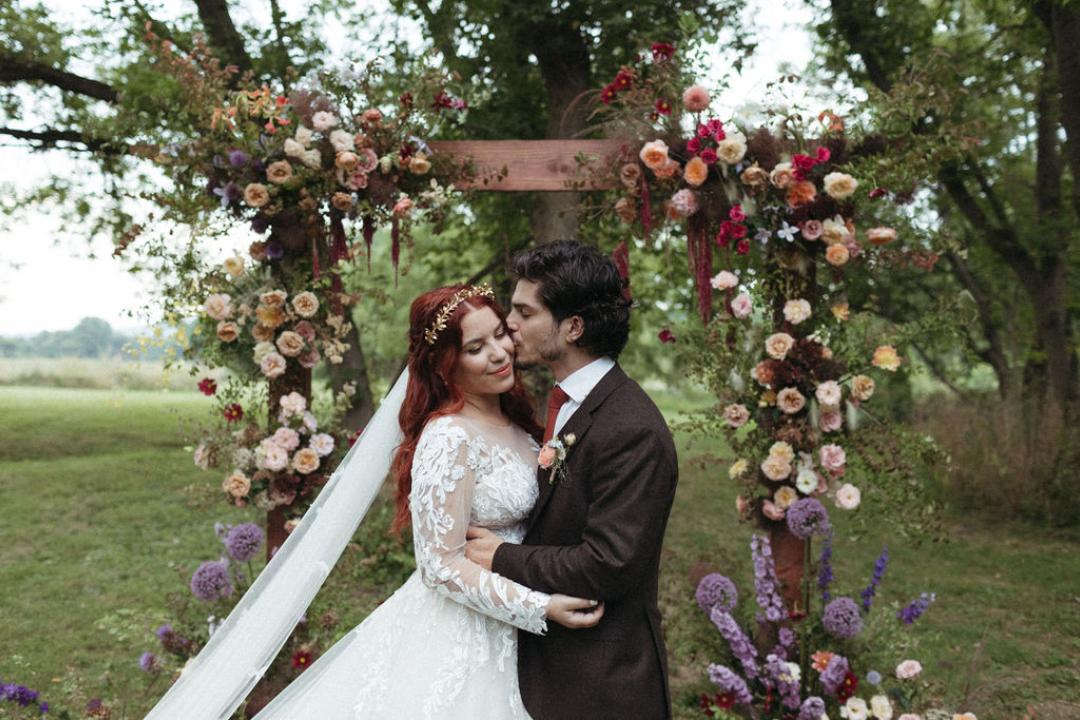 Woodland fairy wedding photos by Becca Gleason Photo, Upstate New York Wedding Venue The Maples Estate