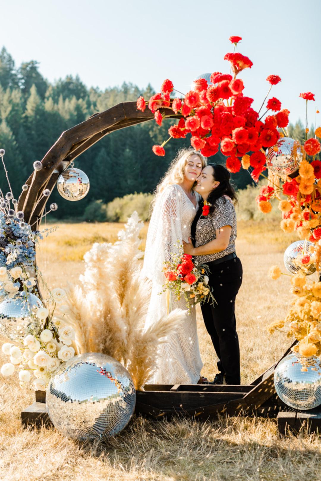 queer retro hippie wedding TMinspired Photography17