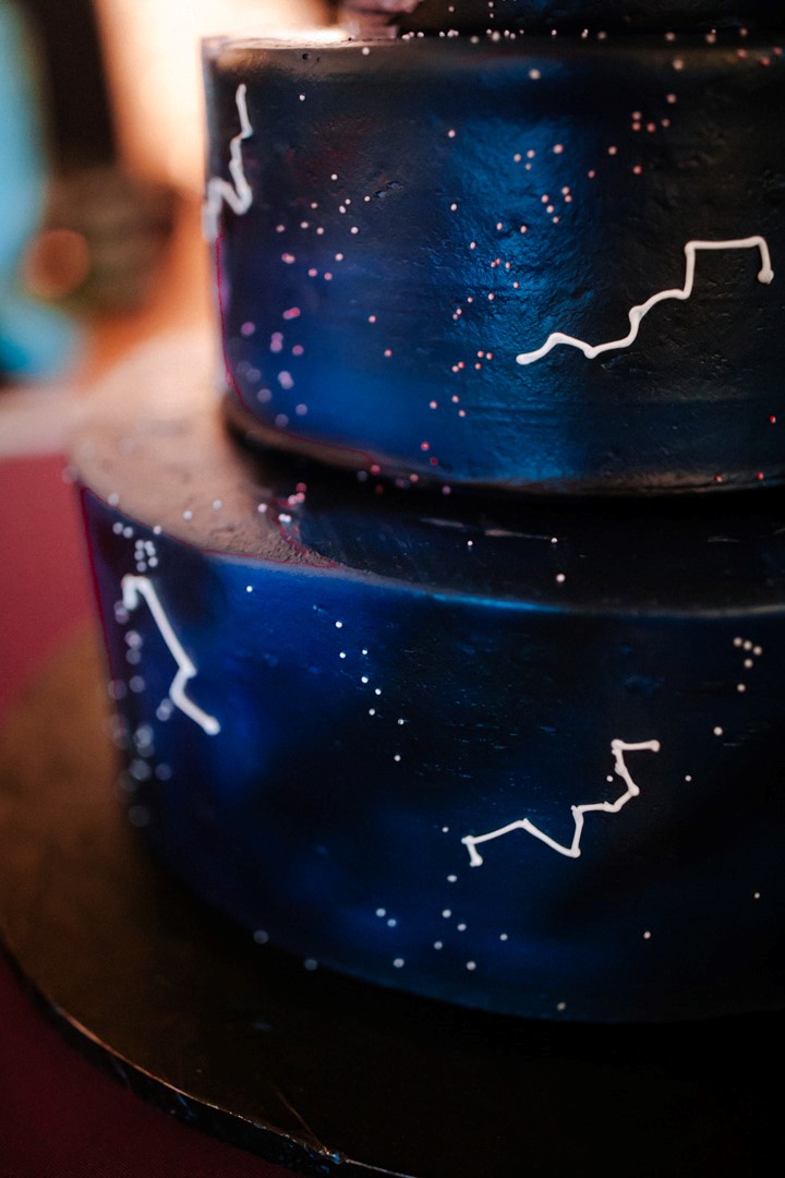 space astrology themed wedding 24