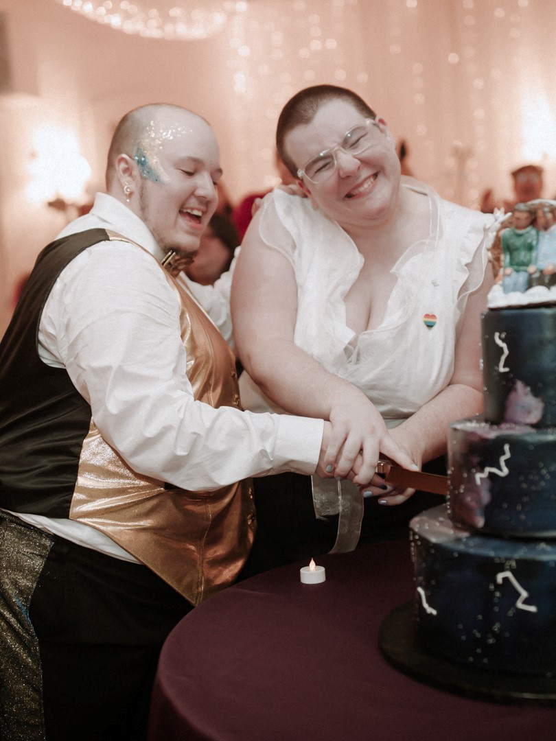 space astrology themed wedding 43