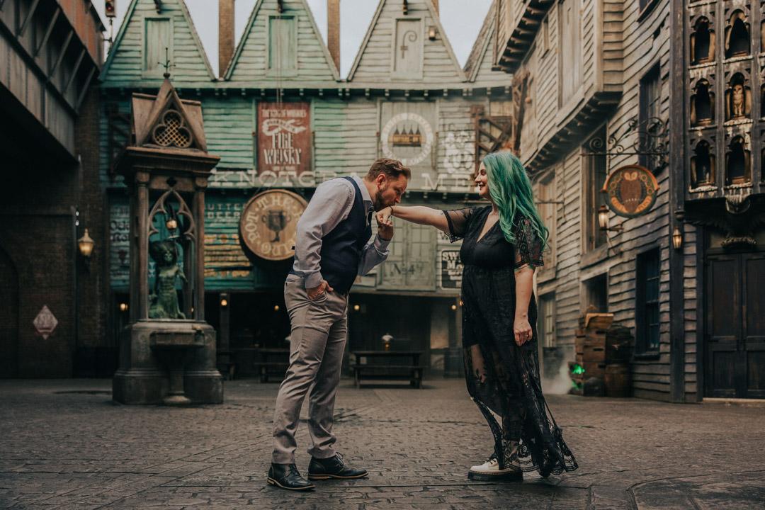 Halloween Horror Nights engagement shoot Koontz Photography 