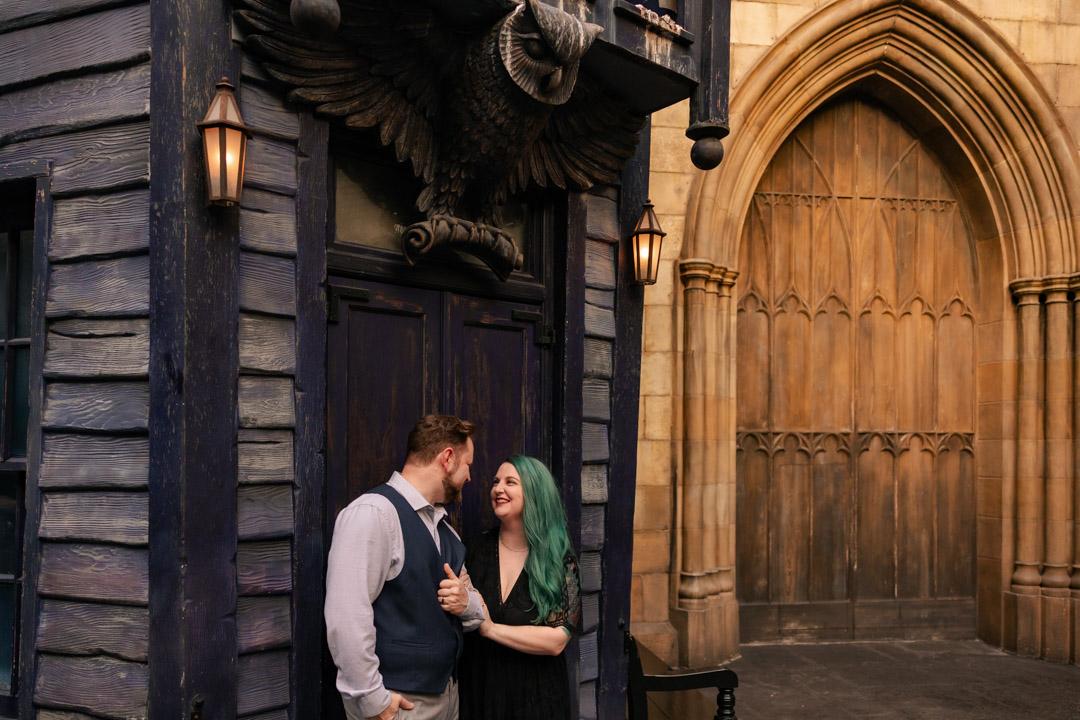 Halloween theme park engagement shoot Koontz Photography8