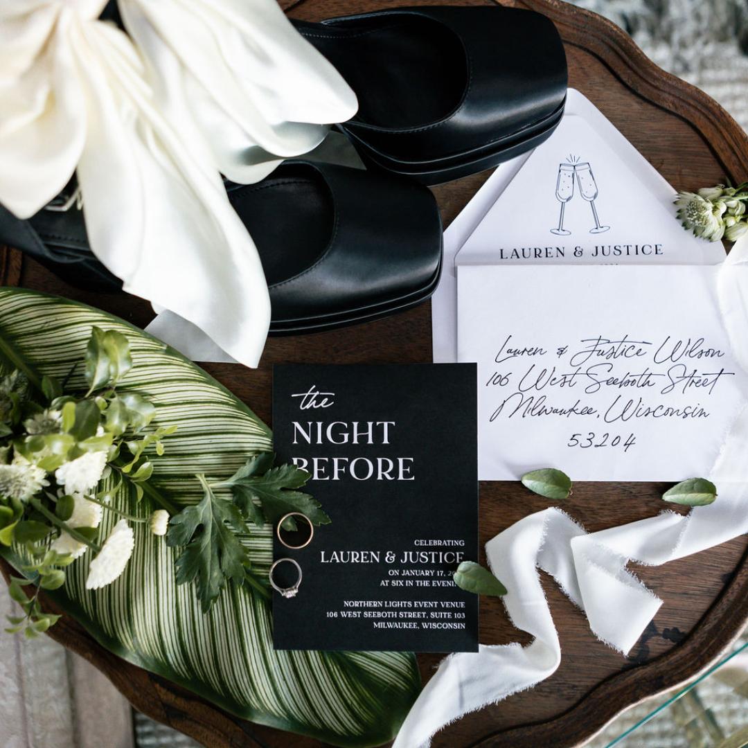 black and white rehearsal dinner Veronica Rose Planning1 - This black and white wedding rehearsal dinner inspo went hard black and white rehearsal dinner Veronica Rose Planning1