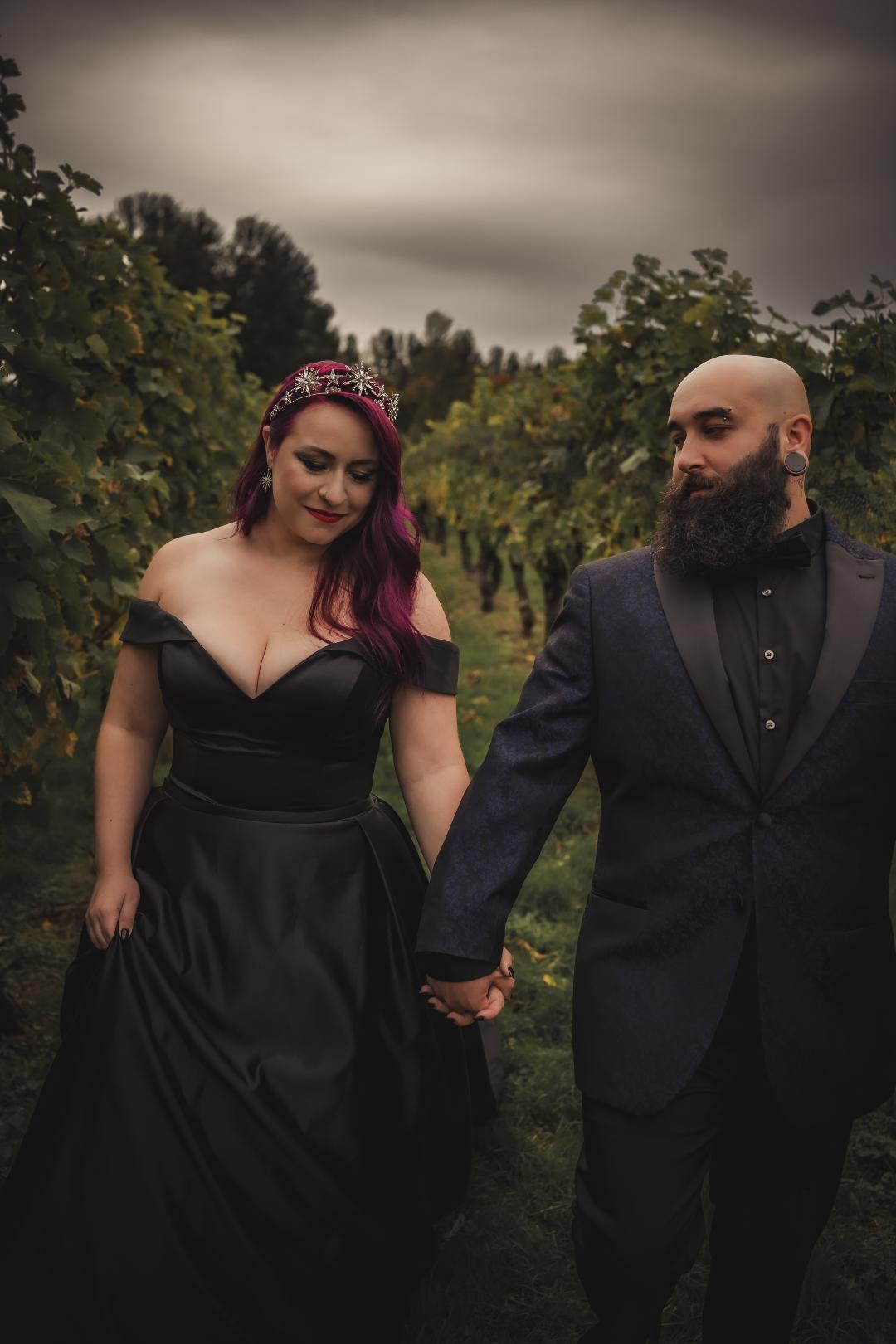 dark and spooky wedding Vallerina Photography7