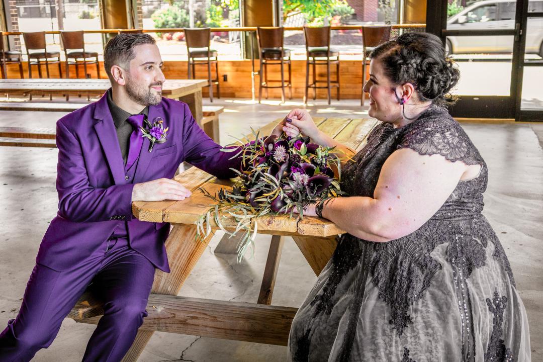 dark gothic wedding Mel White Photography19