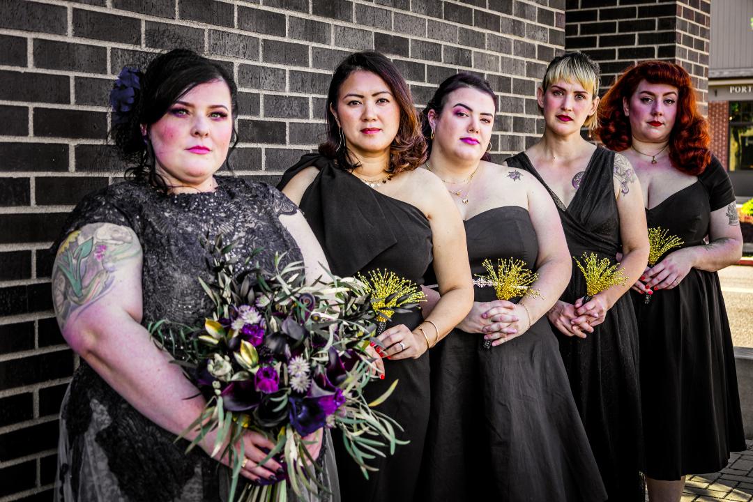 dark gothic wedding Mel White Photography2