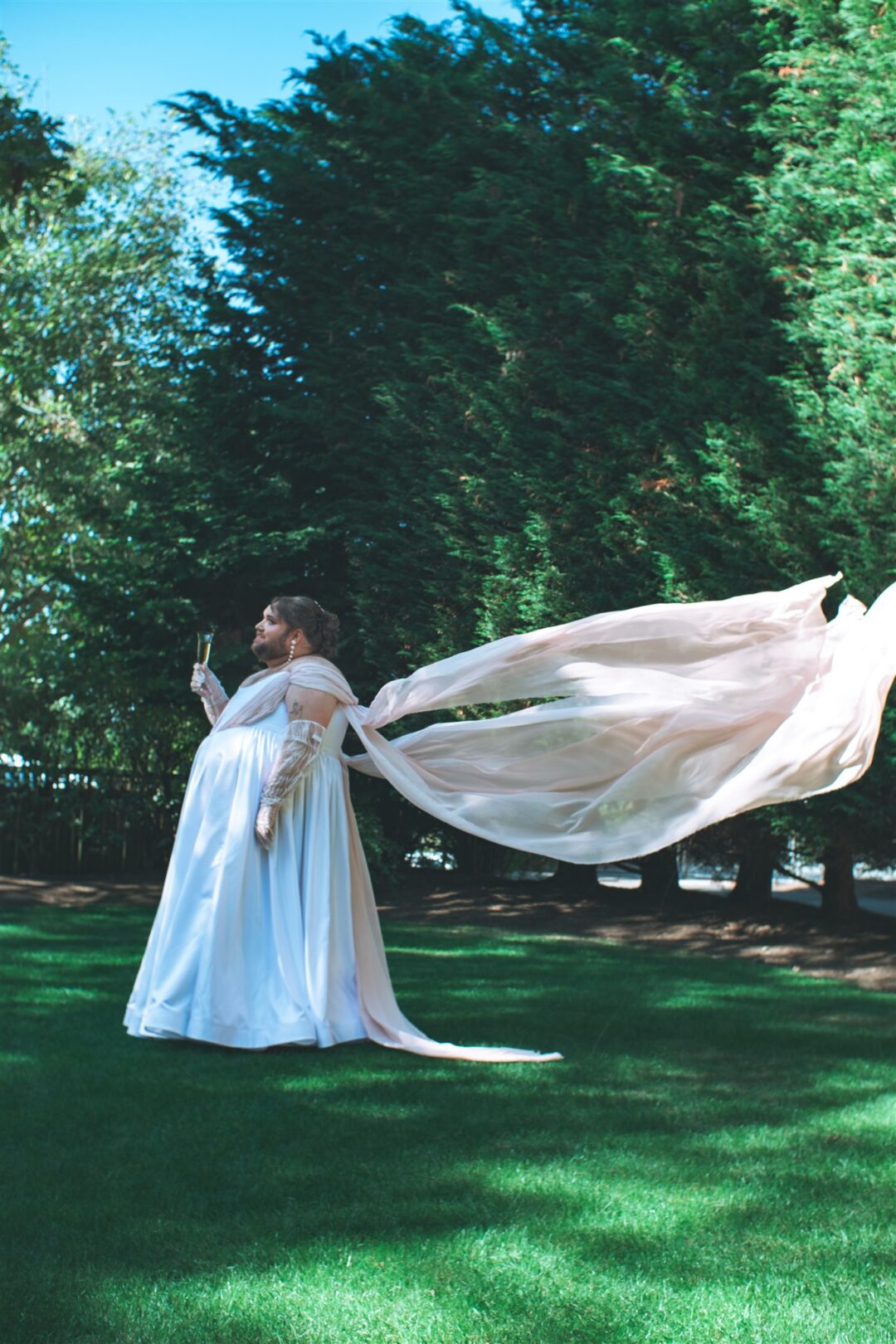 Big fat gender non conforming bridal representation on Offbeat Wed 23