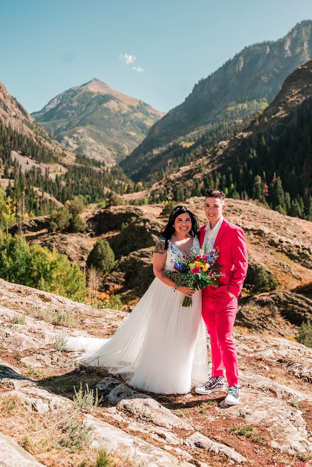 Queer colorado elopement on Offbeat Wed 10