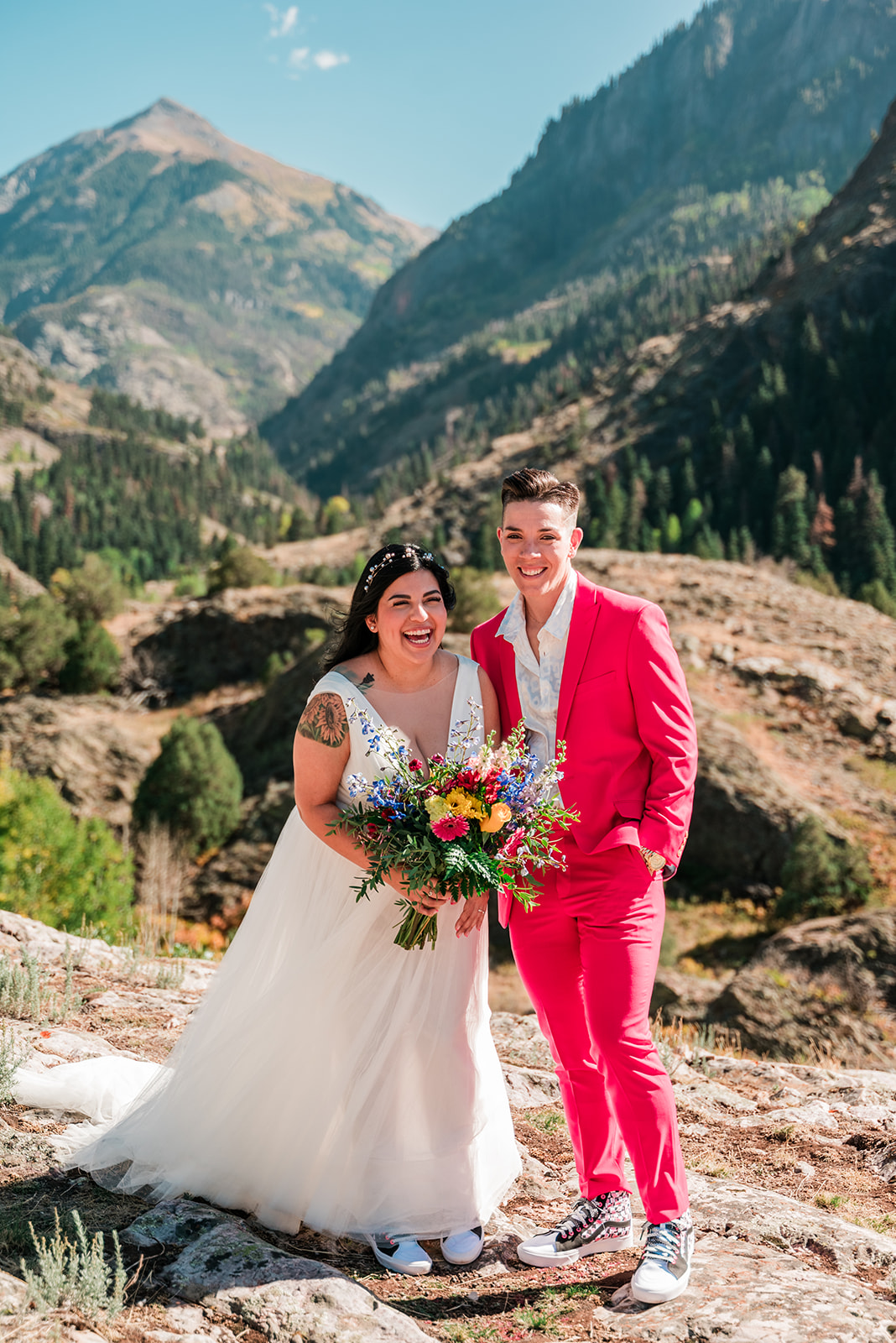 Queer colorado elopement on Offbeat Wed 11
