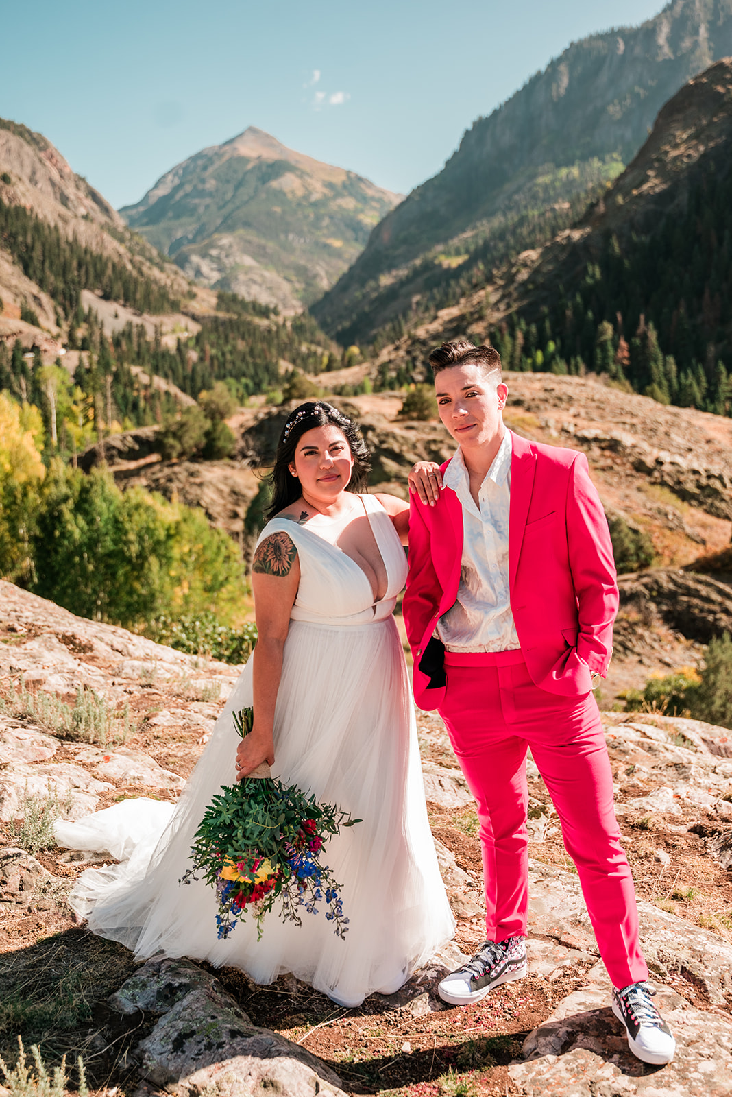 Queer colorado elopement on Offbeat Wed 12