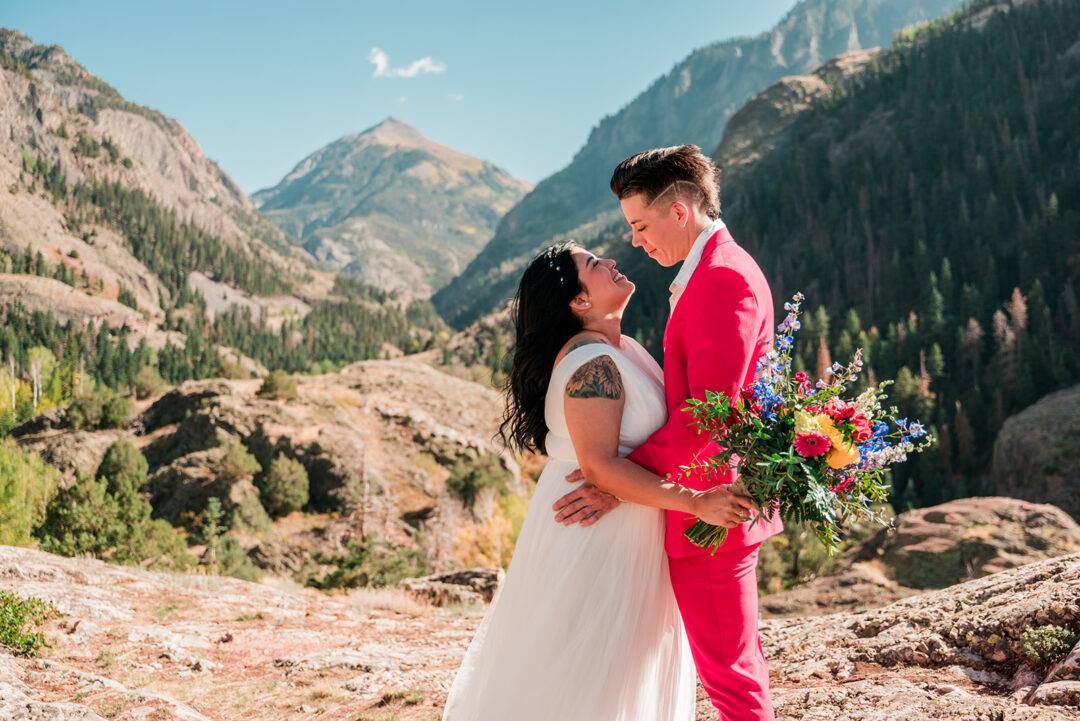 Queer colorado elopement on Offbeat Wed 17