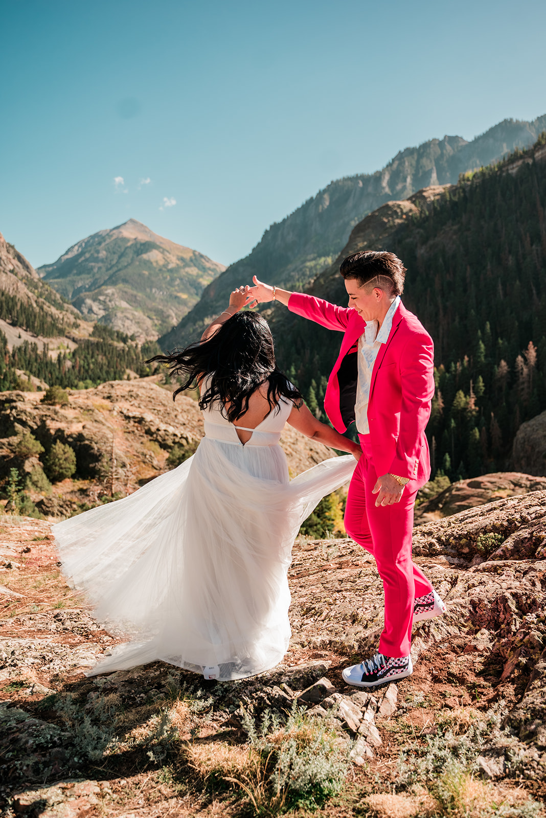Queer colorado elopement on Offbeat Wed 18