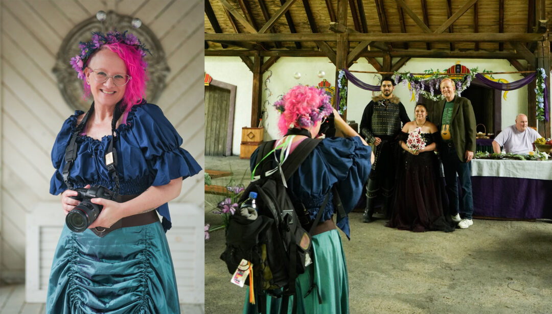 WeirdoWeddingsPhotography renfaireweddings pinkhairjen Jen Sulak