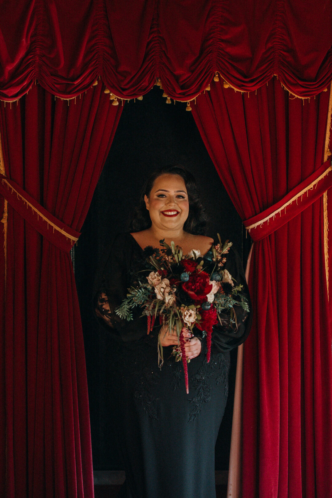 goth winery wedding 22 - Bold bilingual goth winery wedding with Mariachi flair goth winery wedding 22