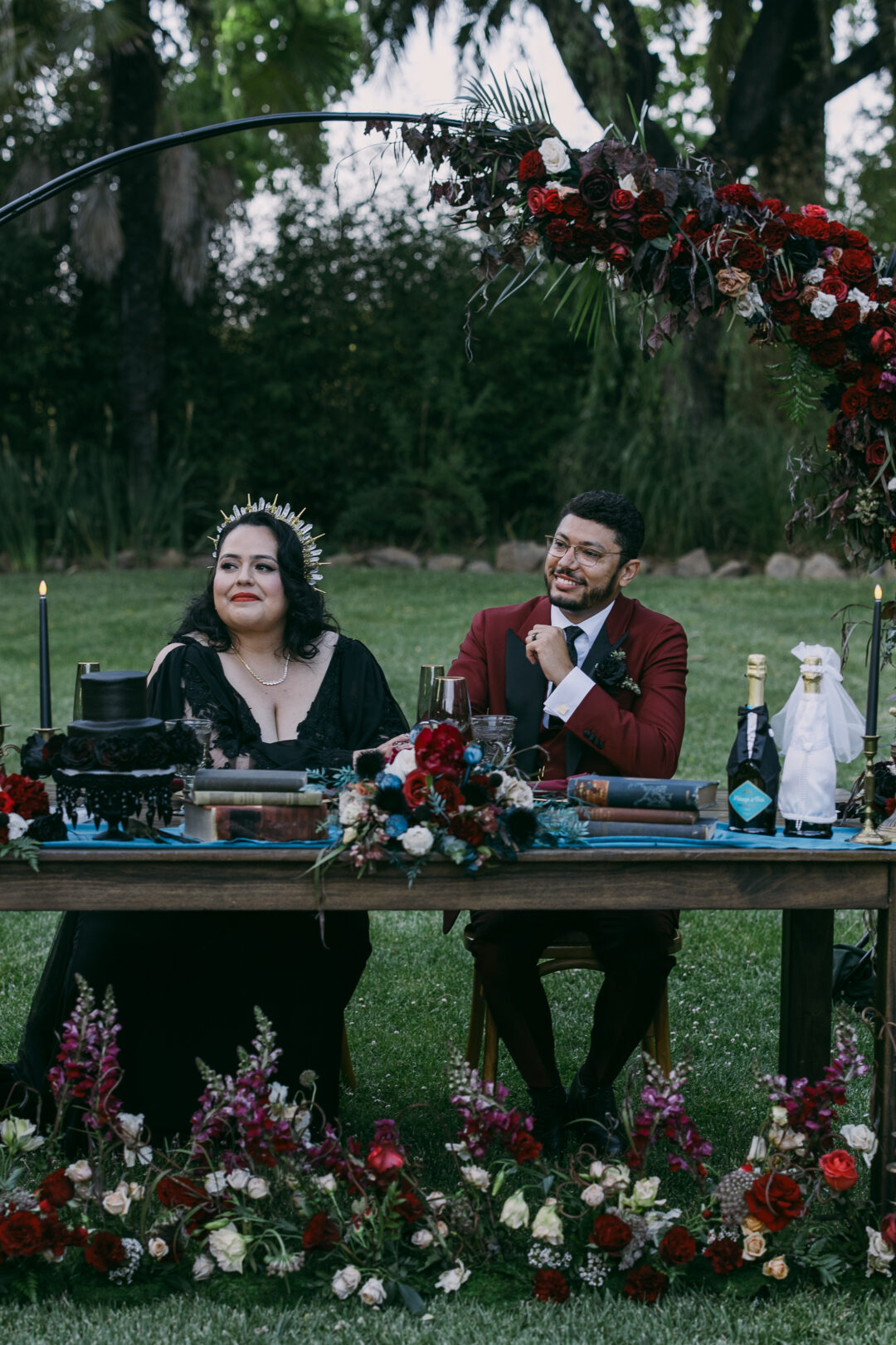 goth winery wedding 39 - Bold bilingual goth winery wedding with Mariachi flair goth winery wedding 39