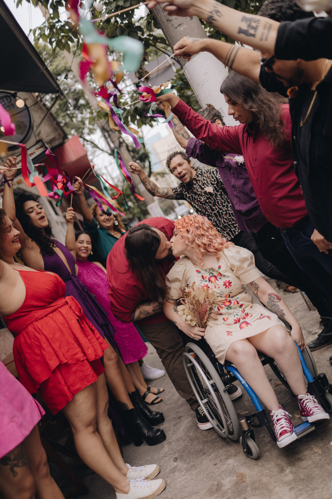 Brazillian wheelchair wedding on Offbeat Wed 35