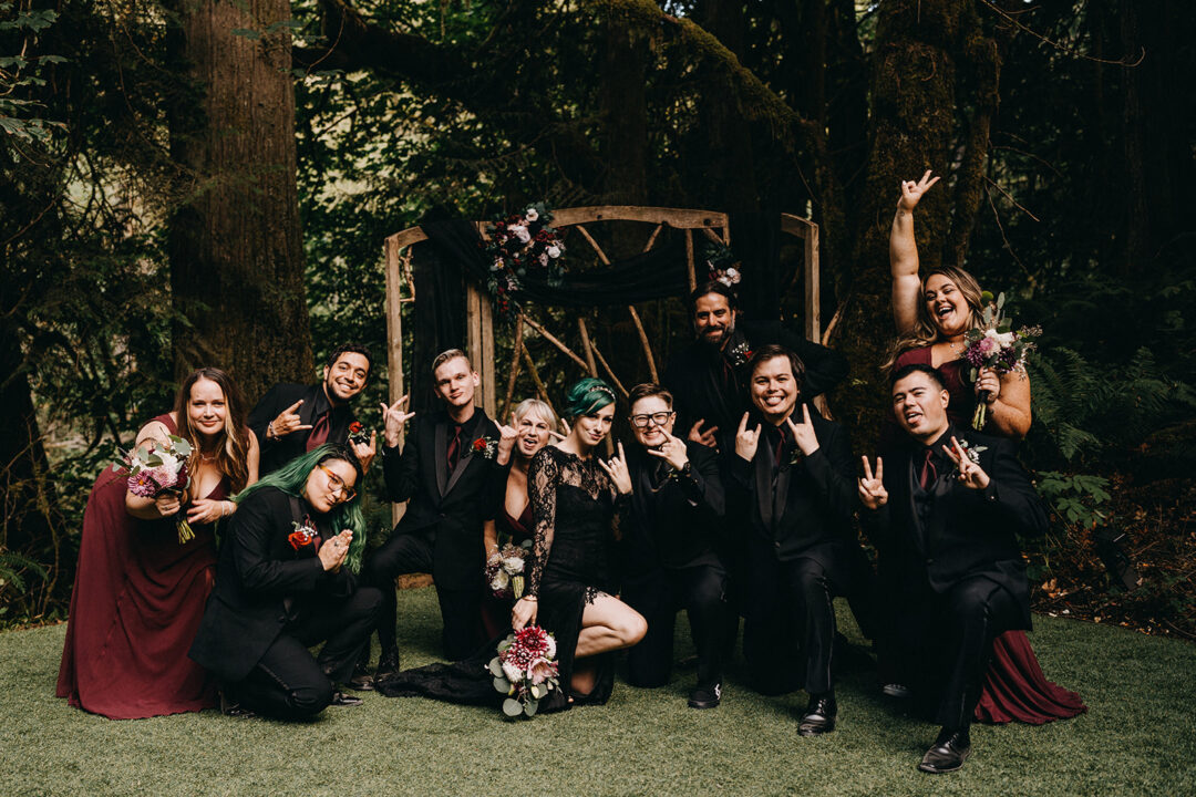 queer goth forest rave wedding 1