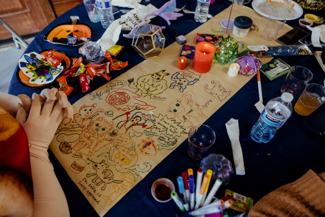 Trick or treat dessert bar wedding on offbeat wed 45