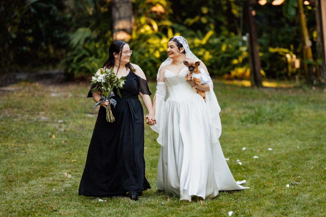 Backyard Halloween Wedding by Koontz Photography on Offbeat Wed 16