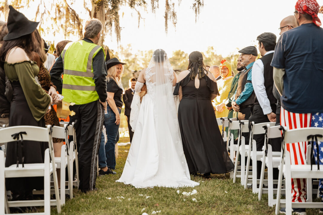 Backyard Halloween Wedding by Koontz Photography on Offbeat Wed 17