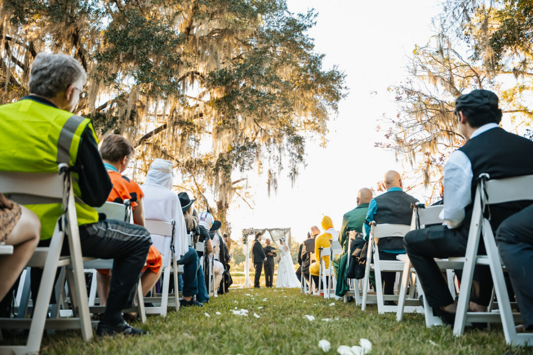 Backyard Halloween Wedding by Koontz Photography on Offbeat Wed 19