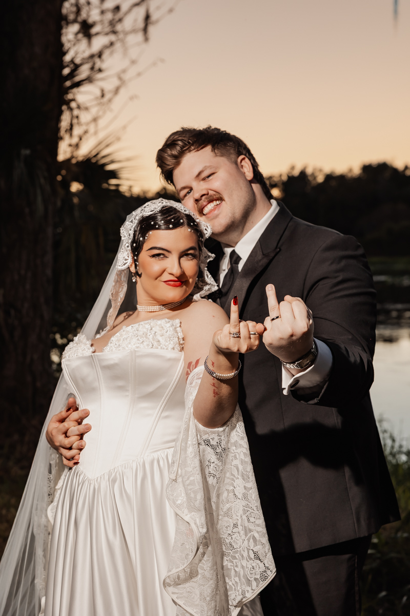 Backyard Halloween Wedding by Koontz Photography on Offbeat Wed 27