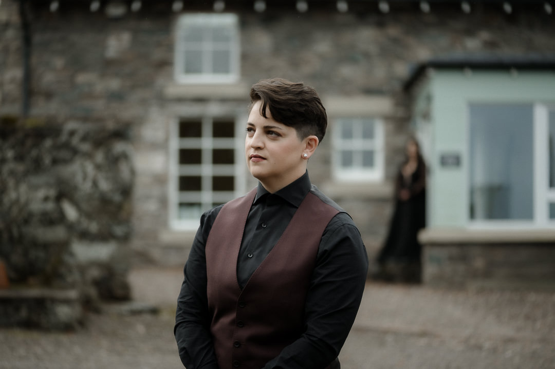 Gothic scottish elopement Kendal Lake Raini Rowell Photography Offbeat Wed 9