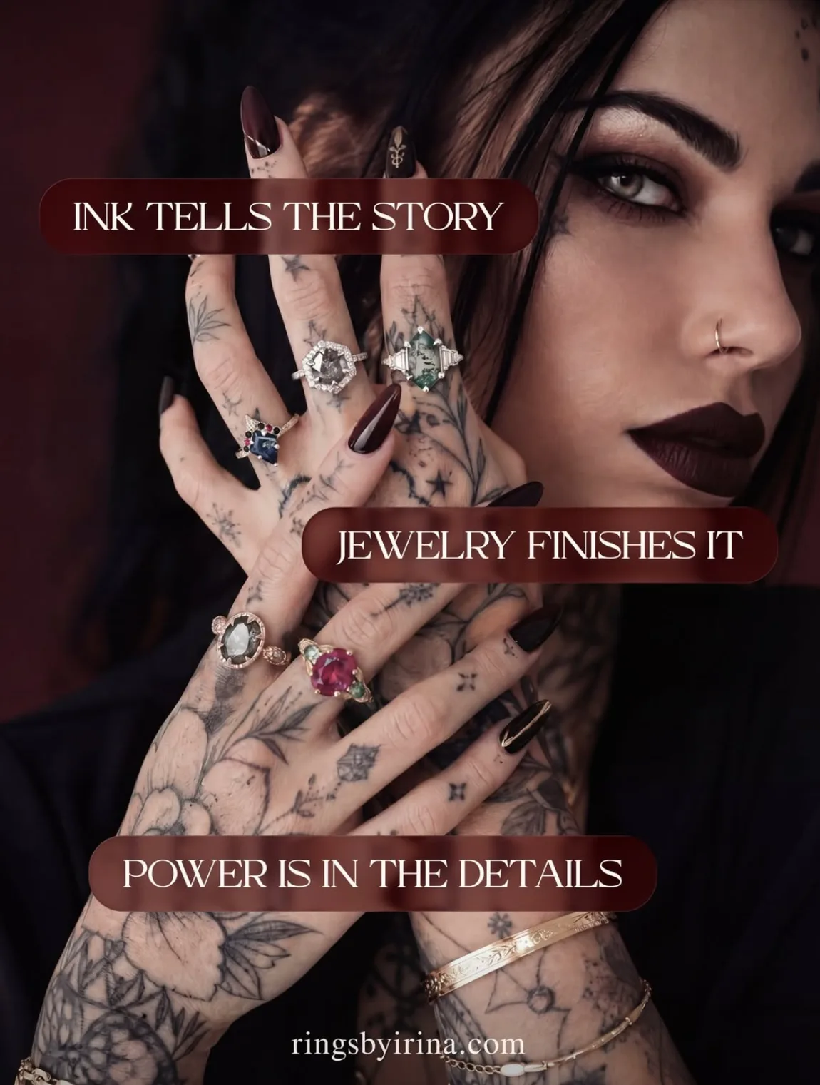 engagement rings by irina on offbeat wed