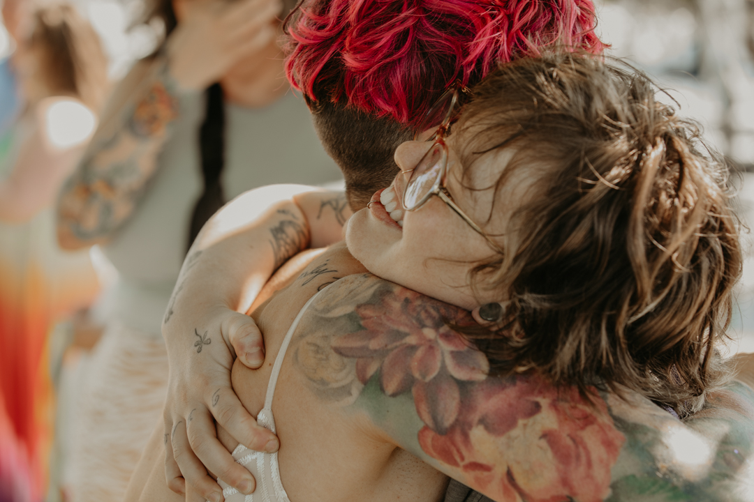 Bellingham Pride queer wedding celebration on offbeat wed 2 - A colorful queer wedding at Bellingham Pride (planned in only 3 WEEKS!) Bellingham Pride queer wedding celebration on offbeat wed 2