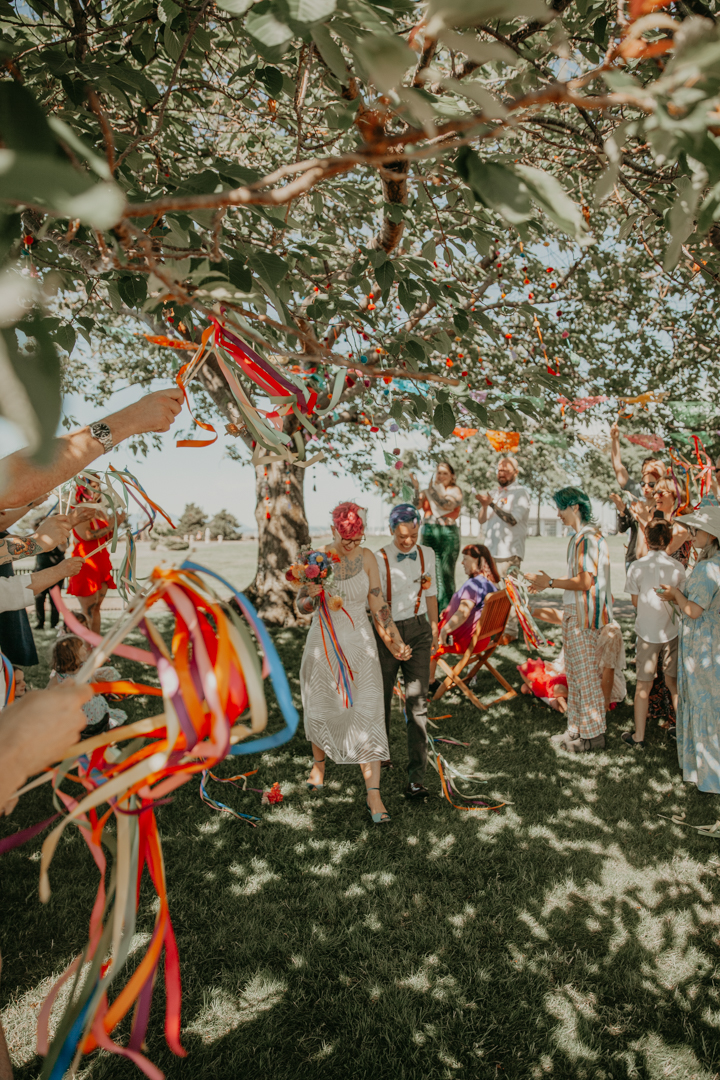 Bellingham Pride queer wedding celebration on offbeat wed 24 - A colorful queer wedding at Bellingham Pride (planned in only 3 WEEKS!) Bellingham Pride queer wedding celebration on offbeat wed 24