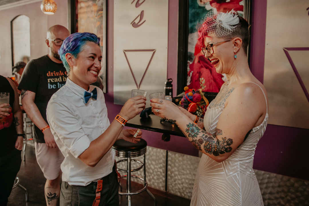 Bellingham Pride queer wedding celebration on offbeat wed 28 - A colorful queer wedding at Bellingham Pride (planned in only 3 WEEKS!) Bellingham Pride queer wedding celebration on offbeat wed 28