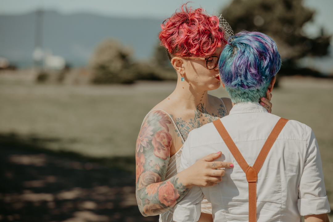 Bellingham Pride queer wedding celebration on offbeat wed 3 - A colorful queer wedding at Bellingham Pride (planned in only 3 WEEKS!) Bellingham Pride queer wedding celebration on offbeat wed 3