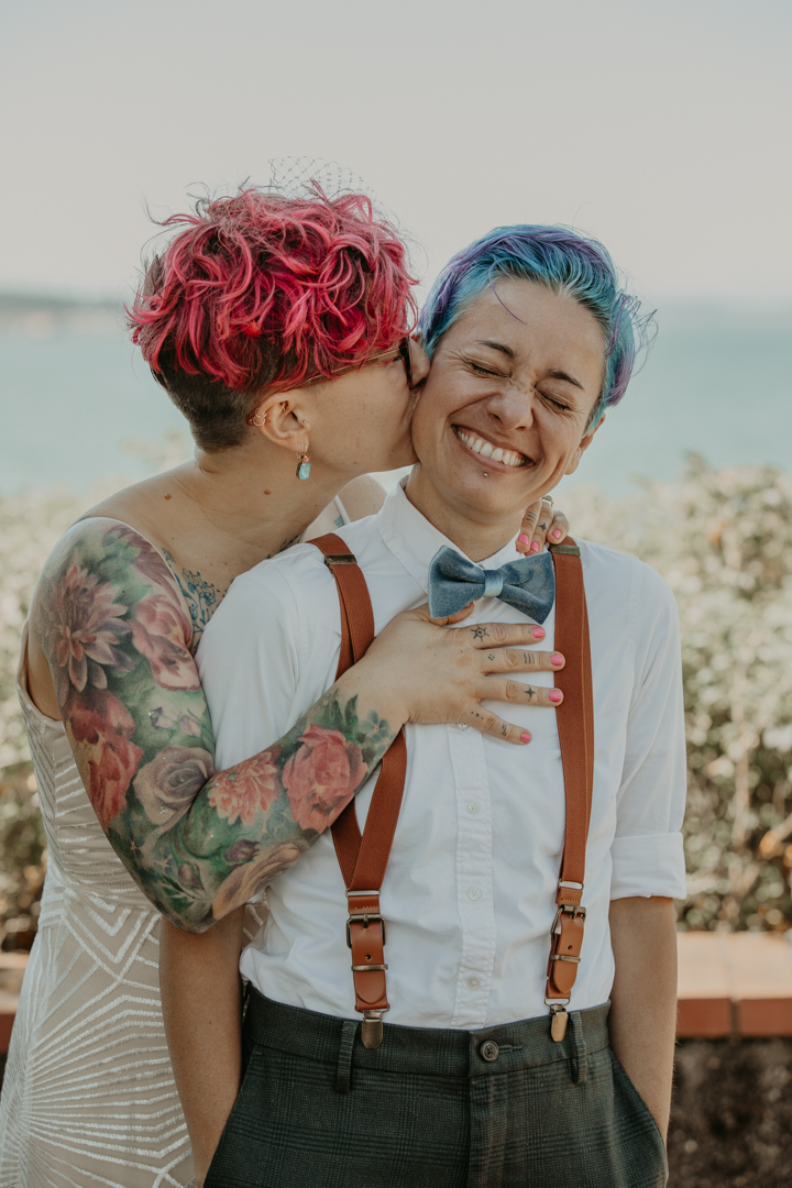 Bellingham Pride queer wedding celebration on offbeat wed 5 - A colorful queer wedding at Bellingham Pride (planned in only 3 WEEKS!) Bellingham Pride queer wedding celebration on offbeat wed 5