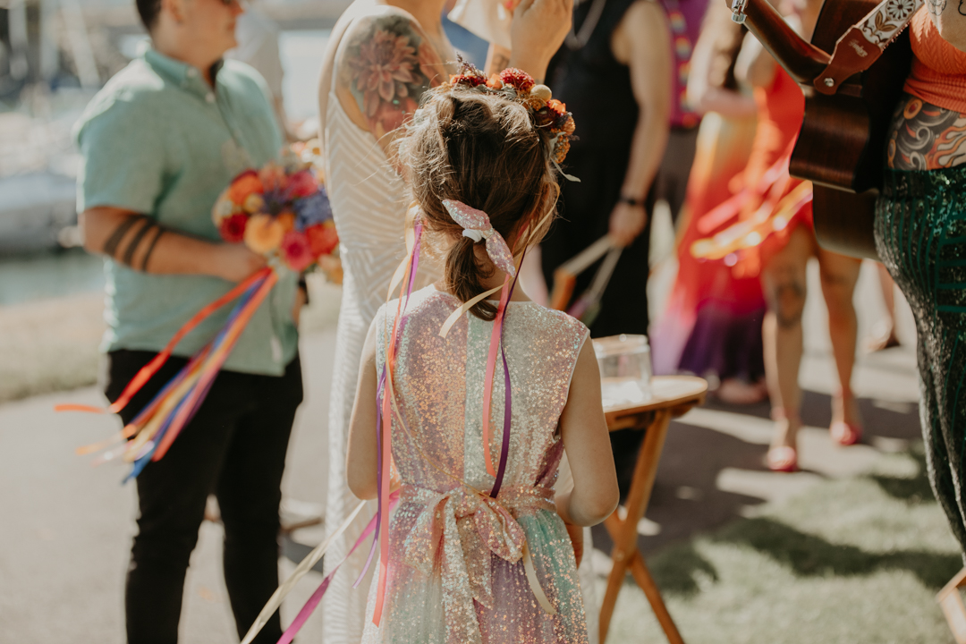 Bellingham Pride queer wedding celebration on offbeat wed 9 - A colorful queer wedding at Bellingham Pride (planned in only 3 WEEKS!) Bellingham Pride queer wedding celebration on offbeat wed 9