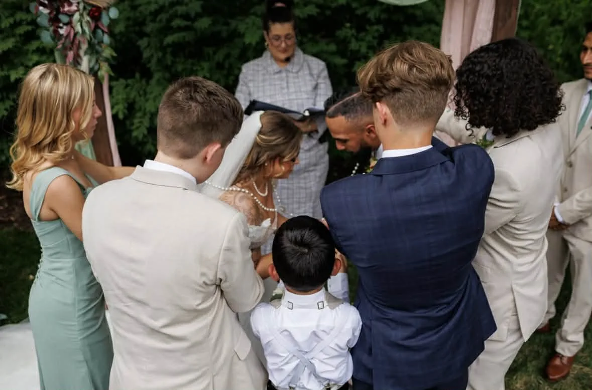 Blended Family El Lazo Wedding Ceremony on Offbeat Wed 2 - What role should your teens & adult children have in your blended family wedding? Blended Family El Lazo Wedding Ceremony on Offbeat Wed 2