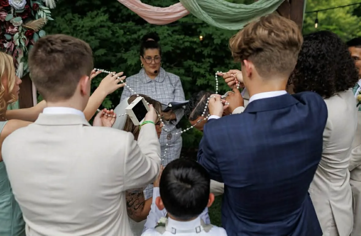 Blended Family El Lazo Wedding Ceremony on Offbeat Wed 3 - What role should your teens & adult children have in your blended family wedding? Blended Family El Lazo Wedding Ceremony on Offbeat Wed 3