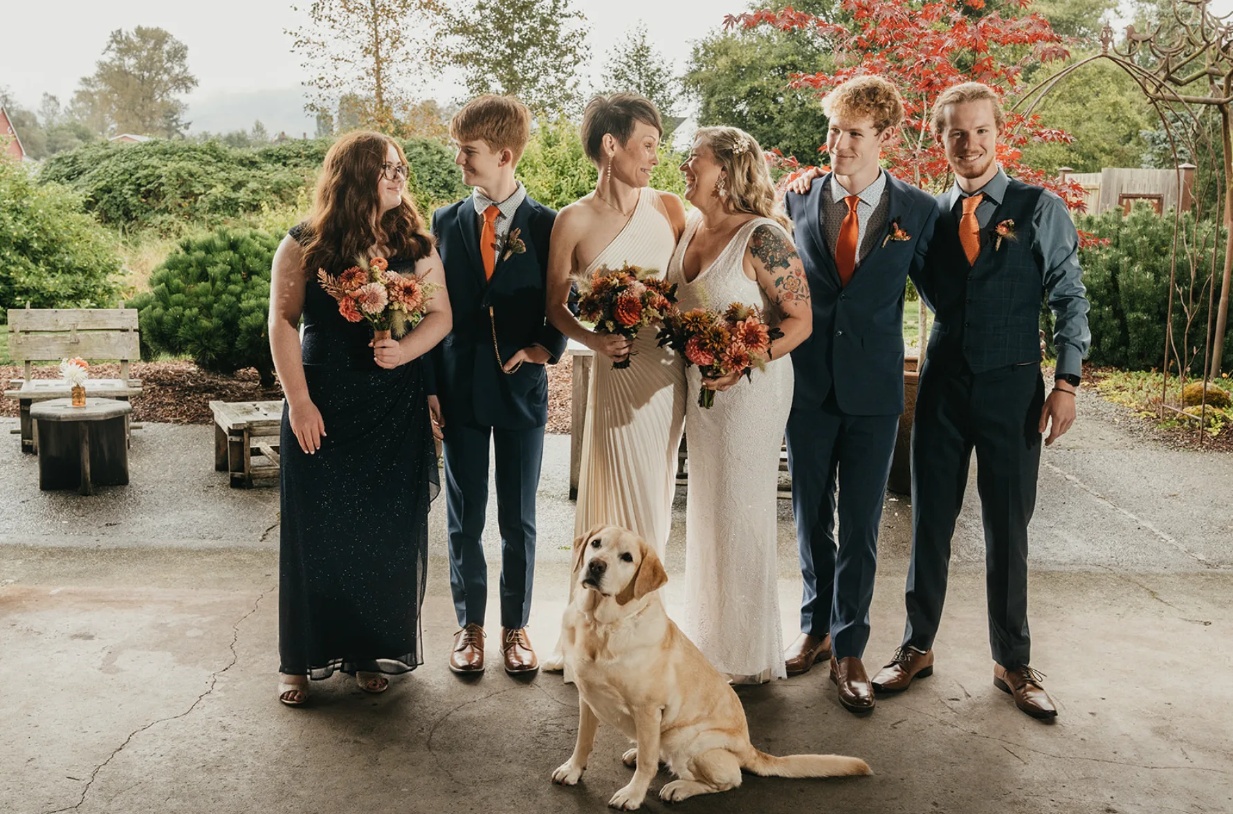 blended family lesbian wedding with adult children on offbeat wed photo by jamie buckley - What role should your teens & adult children have in your blended family wedding? blended family lesbian wedding with adult children on offbeat wed photo by jamie buckley