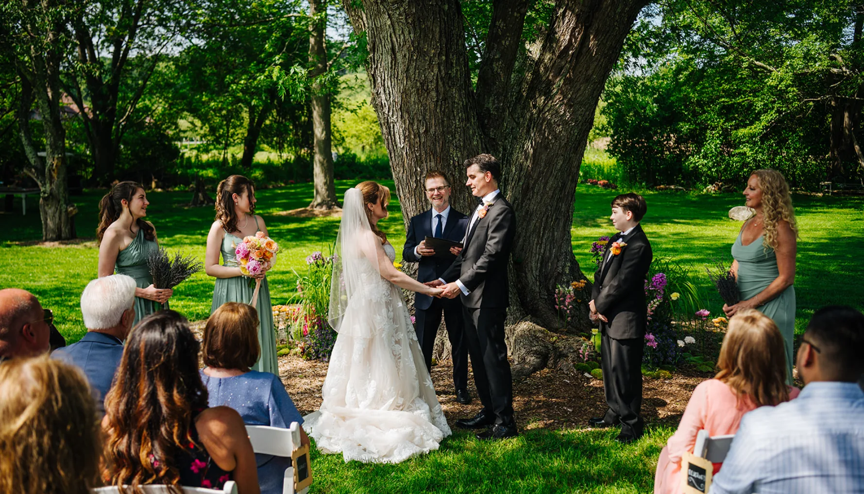 blended family with older kids on offbeat wed photo by Kathryn Cooper - What role should your teens & adult children have in your blended family wedding? blended family with older kids on offbeat wed photo by Kathryn Cooper